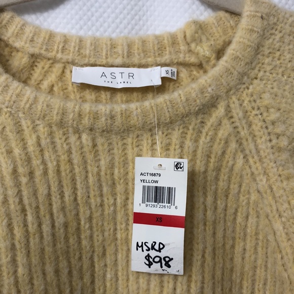 ASTR The Label Lizette Cable Knit Yellow Sweater - Picture 8 of 13